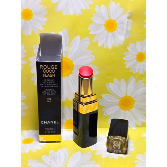 CHANEL ROUGE COCO FLASH HYDRATING VIBRANT SHINE LIP COLOUR 60 BEAT - Picture 1 of 8